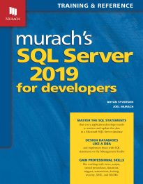 Murach's SQL Server 2019 for Developers