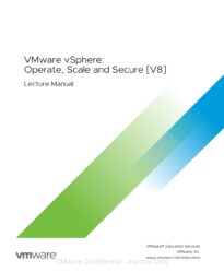 VMware vSphere, Operate, Scale and Secure V8