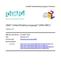 OMG Unified Modeling Language (UML) Specification