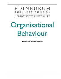 Organisational Behaviour, by Robert Dailey